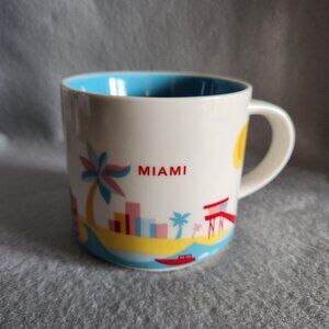 Starbucks Miami Mug You Are Here Collection Coffee 14oz Cup Full Size 2013